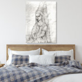 Charlotte de Savoie Canvas Afdruk (Insitu (Slaapkamer))