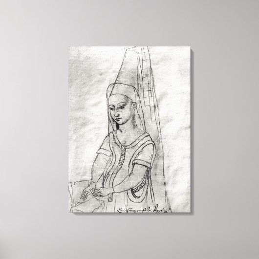 Charlotte de Savoie Canvas Afdruk (Voorkant)