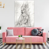 Charlotte de Savoie Canvas Afdruk (Insitu (Woonkamer))