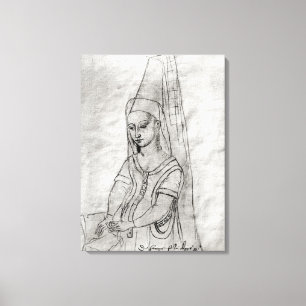 Charlotte de Savoie Canvas Afdruk