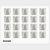 Charlotte de Savoie Vierkante Sticker (Vel)