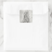 Charlotte de Savoie Vierkante Sticker (Tas)