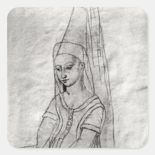 Charlotte de Savoie Vierkante Sticker