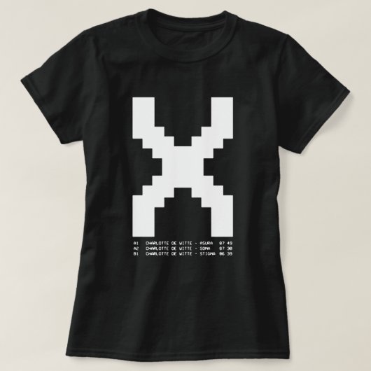 Charlotte de witX T-shirt (Design voorkant)