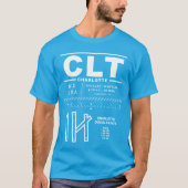 Charlotte Douglas Int'l Airport CLT T-shirt (Voorkant)
