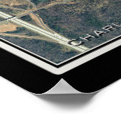 Charlotte Douglas Intl Airport Satellite Map Poster (Hoek)