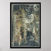 Charlotte Douglas Intl Airport Satellite Map Poster (Voorkant)