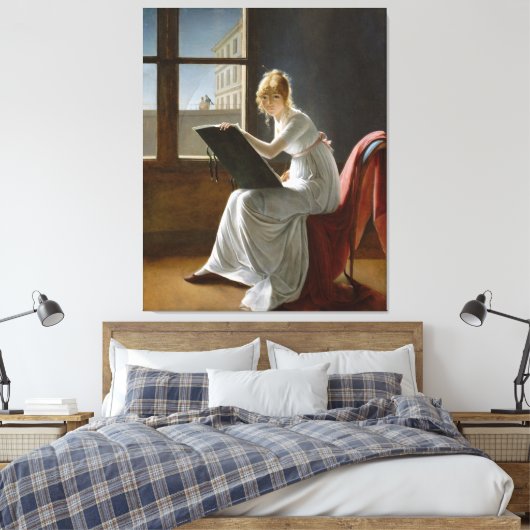 Charlotte du Val d'Ognes door Marie-Denise Villers Canvas Afdruk (Insitu (Slaapkamer))