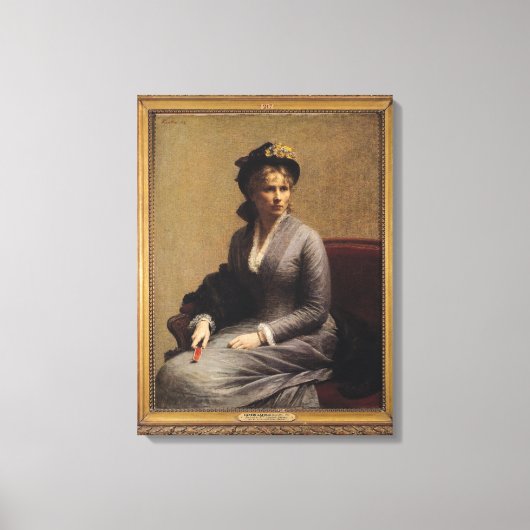 Charlotte Dubourg 1882 Canvas Afdruk (Voorkant)