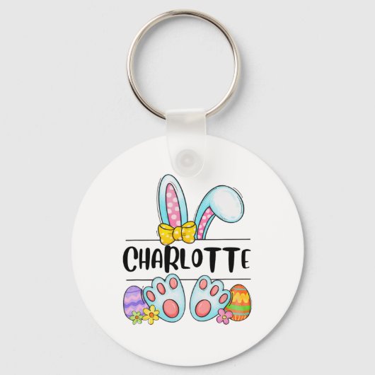 Charlotte Easter Bunny Sleutelhanger (Voorkant)