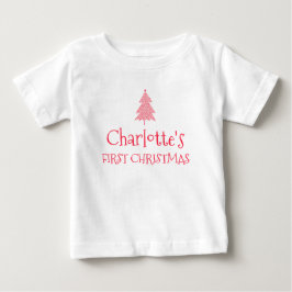 Charlotte Eerste Kerst Baby 1e Kerst Naam Shirt
