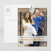 Charlotte Elizabeth Diana - British Royal Princess Briefkaart (Voorkant / Achterkant)