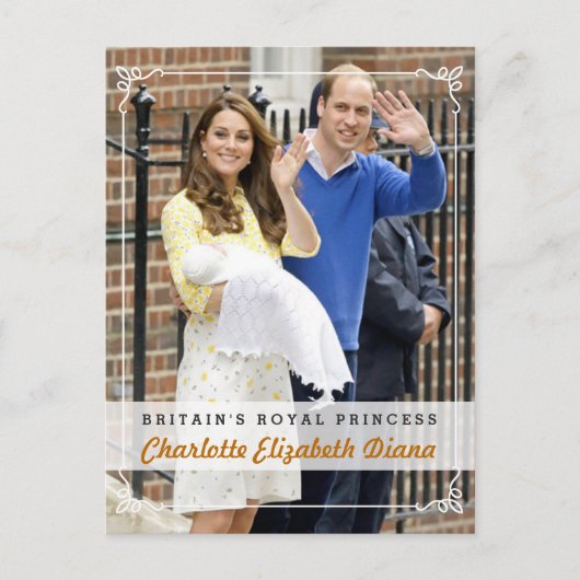 Charlotte Elizabeth Diana - British Royal Princess Briefkaart (Voorkant)