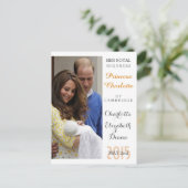 Charlotte Elizabeth Diana - British Will Kate Briefkaart (Staand voorkant)