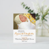 Charlotte Elizabeth Diana - British Will Kate Briefkaart (Staand voorkant)