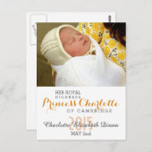 Charlotte Elizabeth Diana - British Will Kate Briefkaart (Voorkant / Achterkant)