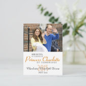 Charlotte Elizabeth Diana - British Will Kate Briefkaart (Staand voorkant)
