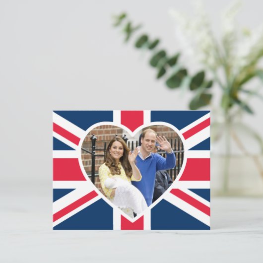 Charlotte Elizabeth Diana - British Will Kate Briefkaart (Staand voorkant)