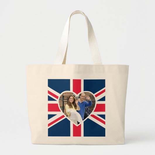 Charlotte Elizabeth Diana - British Will Kate Grote Tote Bag (Voorkant)