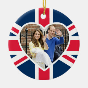 Charlotte Elizabeth Diana - British Will Kate Keramisch Ornament