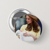 Charlotte Elizabeth Diana - British Will Kate Ronde Button 5,7 Cm (Voorkant /achterkant)