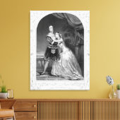 Charlotte en Susan Cushman als Romeo en Juliet, A Canvas Afdruk (Insitu (Woonkamer))