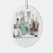 Charlotte Engaged. - Jane Austen Pride & Prejudice Keramisch Ornament (Rechts)