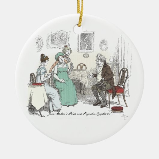 Charlotte Engaged. - Jane Austen Pride & Prejudice Keramisch Ornament (Voorkant)