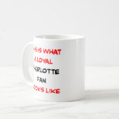 Charlotte-fan, trouwe koffiemok (Voorkant links)