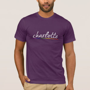 CHARLOTTE GAY PRIDE - .png T-shirt