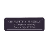 Charlotte | Gecurreerde kleuren | bruiloftsadres Etiket (Voorkant)