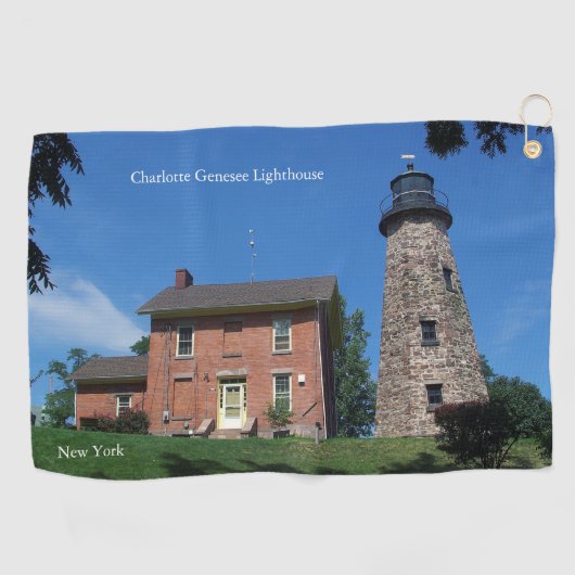 Charlotte Genesee Lighthouse golfhanddoek (Horizontaal)