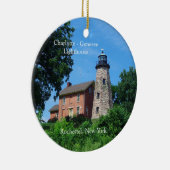 Charlotte Genesee Lighthouse Keramisch Ornament (Rechts)