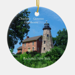 Charlotte Genesee Lighthouse Keramisch Ornament
