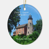 Charlotte Genesee Lighthouse Keramisch Ornament (Links)
