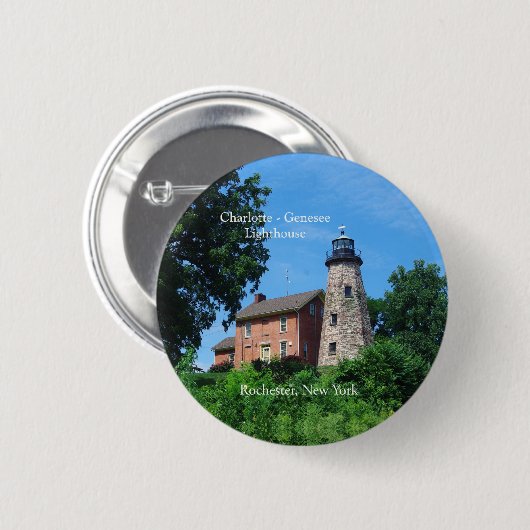 Charlotte Genesee Lighthouse knop Ronde Button 5,7 Cm (Voorkant /achterkant)