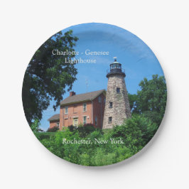 Charlotte Genesee Lighthouse papieren bord