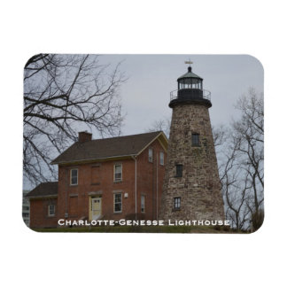 Charlotte-Genesee Vuurtoren & Houders Huis Magneet