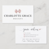 Charlotte Grace Visitekaartje (Voorkant / Achterkant)