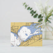 Charlotte Harbour, Florida Nautical Chart Briefkaa Briefkaart (Staand voorkant)