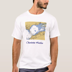 Charlotte Harbour, Florida Nautical Chart Shirt
