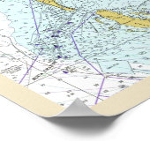 Charlotte Harbour Florida Nautical Map Poster (Hoek)