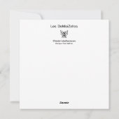 Charlotte is blij Mode illustratie Feestdagenkaart (Achterkant)