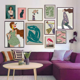 Charlotte is blij Mode illustratie Poster