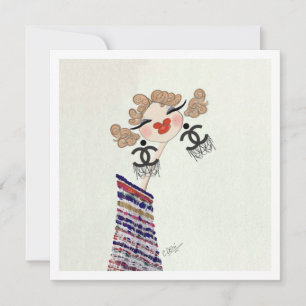 Charlotte Is Happy Glam Fashion Art Kaart
