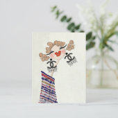 Charlotte Is Happy Glam Mode Kunst Briefkaart (Staand voorkant)