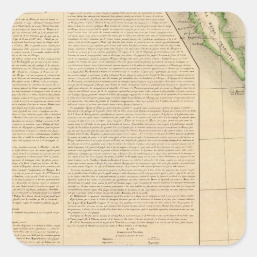 Charlotte Islands 30 Vierkante Sticker (Voorkant)