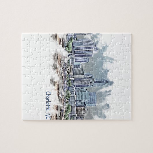 charlotte koningin skyline legpuzzel (Horizontaal)