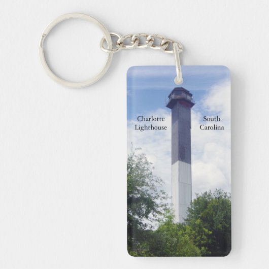 Charlotte Lighthouse acryl sleutelhanger (Voorkant)