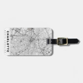 Charlotte Map Bagagelabel (Voorkant horizontaal)